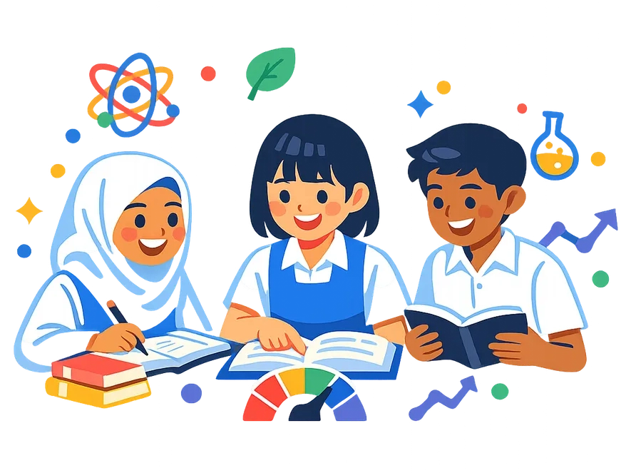 Students learning together